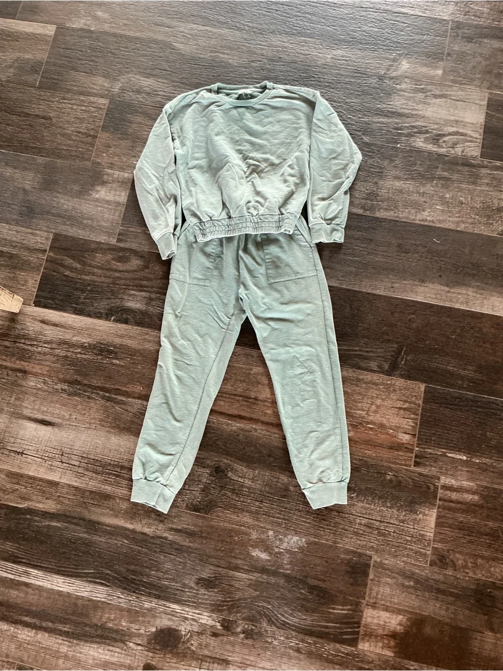 Kids Crewneck Sweatshirt in Sage Green
